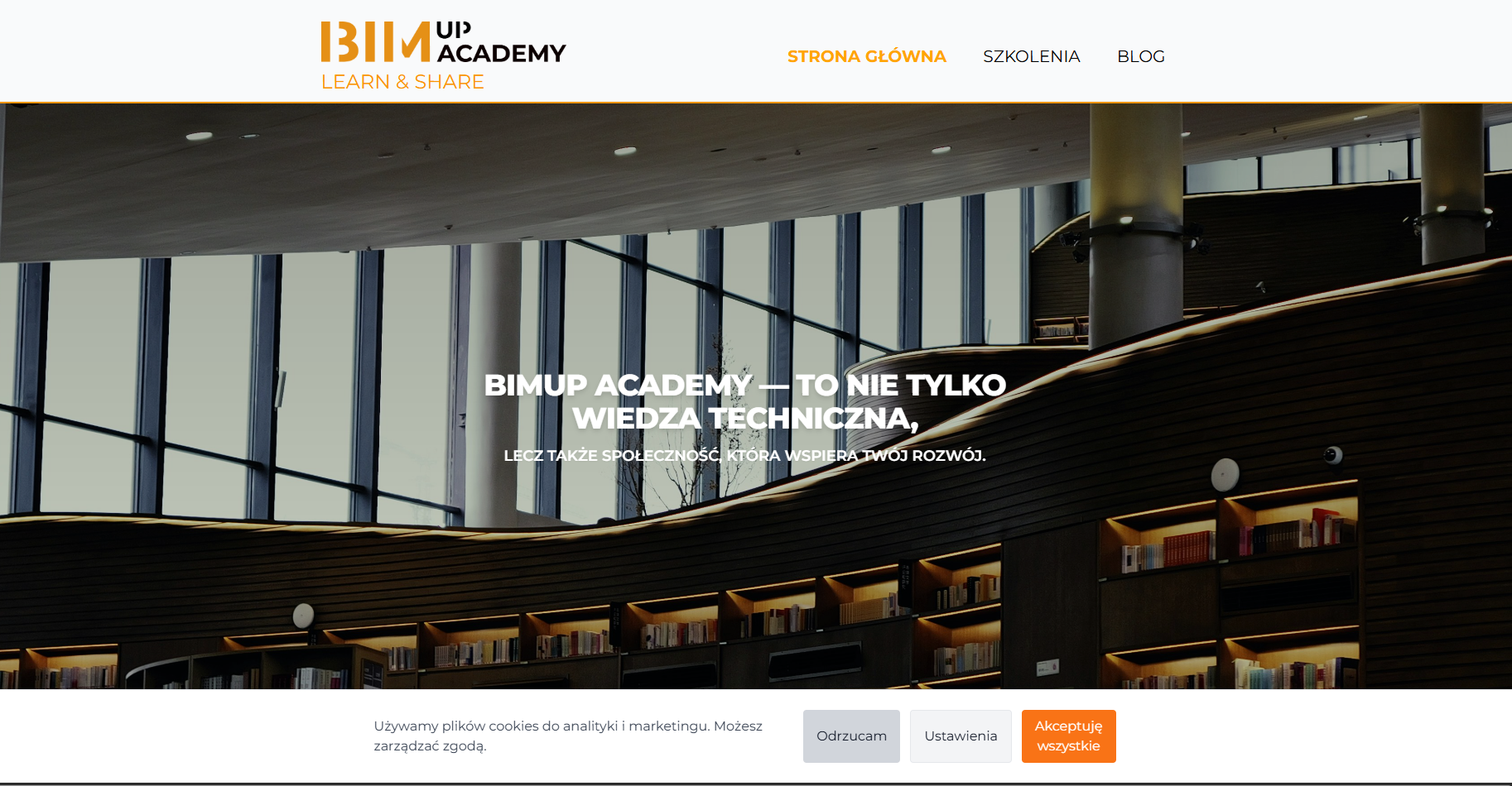 BIMup Academy homepage